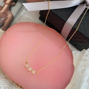 18K Gold 925 Sterling Lucky Triangles Necklace